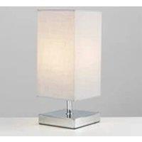 EONLION Grey Square Touch Bedside Table Lamp with LED Bulb
