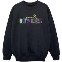 DC Comics Boy's Calling All Sweatshirt in Black | Size: 9 Years