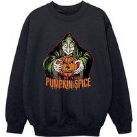 Disney Boy's Pumpkin Spice Evil Queen Villains Sweatshirt in Black | Size: 12-13 Years