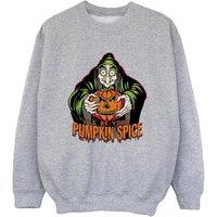 Disney Boy's Pumpkin Spice Evil Queen Villains Sweatshirt in Grey | Size: 12-13 Years