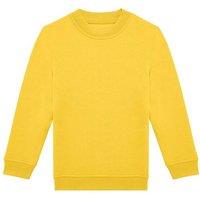 B&C ID.332 Crew Neck Sweatshirt in Yellow | Size: 3-4 Years