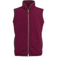 Brook Taverner Men's Cincinatti Fleece Gilet in Maroon | Size: Medium