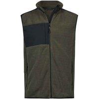 TEE JAYS Men's Mountain Fleece Body Warmer in Dark Green | Size: 2XL