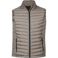 TEE JAYS Men's Zepelin Padded Body Warmer in Grey | Size: Small