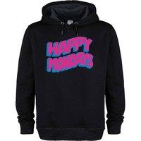 Amplified Men's Wave Logo Happy Mondays Hoodie in Black | Size: XL