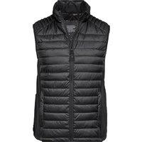 TEE JAYS Men's Crossover Gilet in Black | Size: 2XL