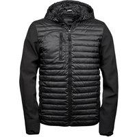 TEE JAYS Men's Crossover Jacket in Black | Size: XL