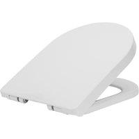 Harbour Housewares Square Soft Close Toilet Seat White