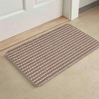 Desire Rugs Eden Non Slip Washable Dirt Trapper Indoor Doormat - Kitchen Mats - Floor Mats in Beige | Size: 57 cm x 200 cm
