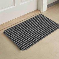 Desire Rugs Eden Non Slip Washable Dirt Trapper Indoor Doormat - Kitchen Mats - Floor Mats in Dark Grey | Size: 57 cm x 200 cm