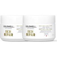 Goldwell Dual Senses Rich Repair 60 Second Treatment 200ml Double in Clear