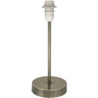 First Choice Lighting Antique Brass Stick Table Lamp Base Only in Bronze