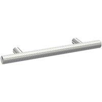 Balterley Textured Knurled Bar Furniture Handle 12 x 96 mm - Satin Chrome in Silver