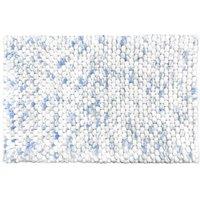 Allure Bath Fashions Marl Chunky Bobble Bath Mat Non Slip in Blue