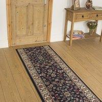 runrug Hallway Carpet Runner Rug - Soft & Comfy, 9mm - 'Traditional' in Blue | Size: 70 cm x 150 cm