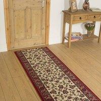 runrug Hallway Carpet Runner Rug - Soft & Comfy, 9mm - 'Traditional' in Cream | Size: 60 cm x 180 cm