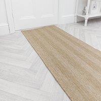 runrug Carpet Runner Rug - Indoor/Outdoor, Reversible, 2mm - 'Stripes' in Brown | Size: 60 cm x 150 cm