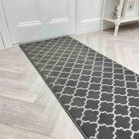 runrug Hallway Carpet Runner Rug - Soft & Comfy, 9mm -'Avanti' in Dark Grey | Size: 60 cm x 150 cm