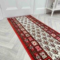 runrug Hallway Carpet Runner Rug - Soft & Comfy, 9mm - 'Mayan' in Red | Size: 60 cm x 180 cm