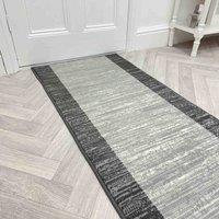 runrug Hallway Carpet Runner Rug - Soft & Comfy, 9mm - 'Morning Mist' in Light Grey | Size: 70 cm x 150 cm