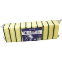 Ramon Contract Sponge Scourers (Pack of 10) in Bright Yellow
