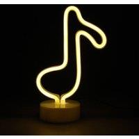 simpa LED Novelty Neon Music Note Light in Warm White