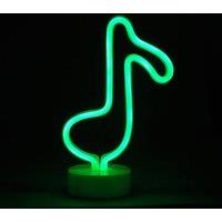 simpa LED Novelty Neon Music Note Light in Green