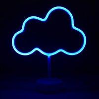 simpa LED Novelty Neon Cloud Light in Blue