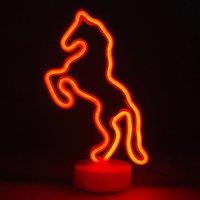 simpa LED Novelty Neon Horse Light in Red