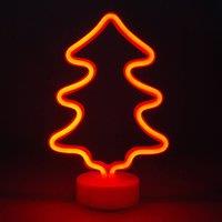 simpa LED Novelty Neon Christmas Tree Light in Red