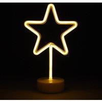 simpa LED Novelty Neon Star Light in Warm White