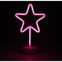 simpa LED Novelty Neon Star Light in Pink