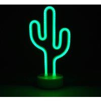 simpa LED Novelty Neon Cactus Light in Green
