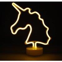 simpa LED Novelty Neon Unicorn Light in Warm White