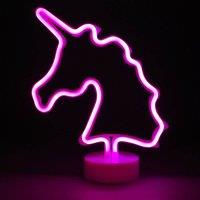 simpa LED Novelty Neon Unicorn Light in Pink