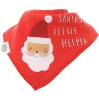 Ziggle Bandana Dribble Bib Santa's Little Helper Red
