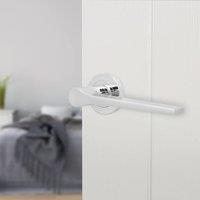 AFIT Chrome Door Handle Polished Chrome Internal Lever On Rose Handle 1 Pack in Silver | Size: 150mm x 150mm