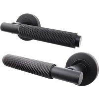 AFIT Black Knurled Door Handles Internal Dixon Range | Size: 150mm x 150mm