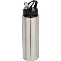 Floso Fitz Stainless Steel Single Wall 800ml Water Bottle in Grey