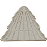 Hill Interiors Ceramic Christmas Tree Dish 1cm x 12cm x 14cm in White | Size: 1 cm x 12 cm x 14 cm