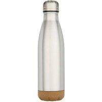 Floso Cove Cork Double Wall 500ml Insulated Water Bottle in Silver