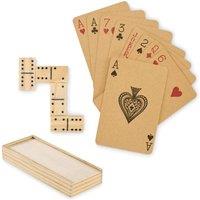 MidOcean Domi & Cards Domino & Card Set in Cream