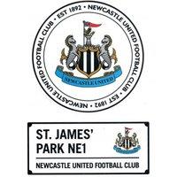 Newcastle United FC Assorted Designs Car Decal Pack of 2 in White