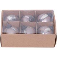 Hill Interiors Ombre Bauble (Pack of 6) in Light Brown