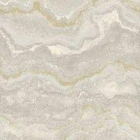 World of Wallpaper Mila Marble Heavyweight Vinyl Textured Wallpaper in Grey