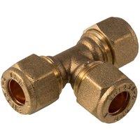 Securplumb Compression Equal Tee (Pack of 5) in Gold