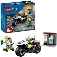 Lego City 60455 Police Motorcycle Chase 65 Piece Set