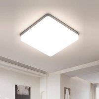 COMELY 36W Modern Square Ceiling Lights, IP44 Panel Ceiling Lights, 4000K in White