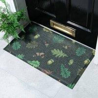Artsy Mats Oak Grove Indoor Outdoor Doormat (70 x 40cm) in Dark Grey | Size: 40 cm x 70 cm