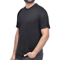 Smart Living Men's Mens 100% Cotton Crew Neck Short Sleeve T-Shirt Casual Plain Tee in Black | Size: Large